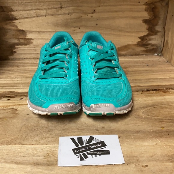 Nike free 5.0 Green Turquoise running shoes - Picture 2 of 8